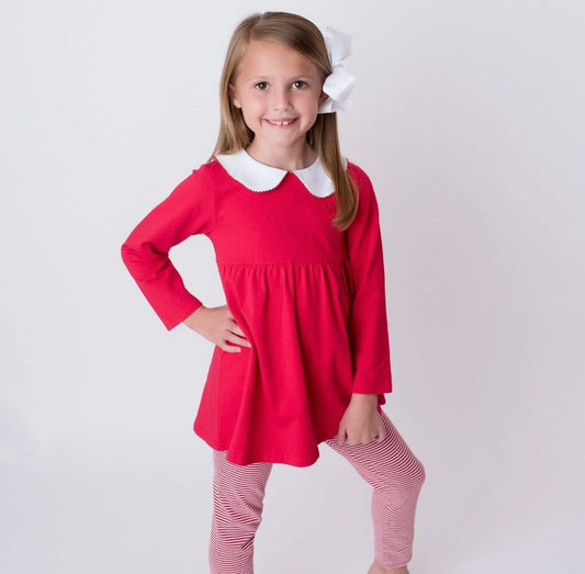 Charlotte Girls Red Pants Set