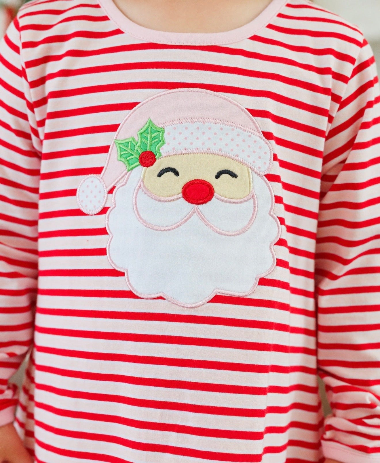 Jolly St. Nick Girls Ruffle Pants Set
