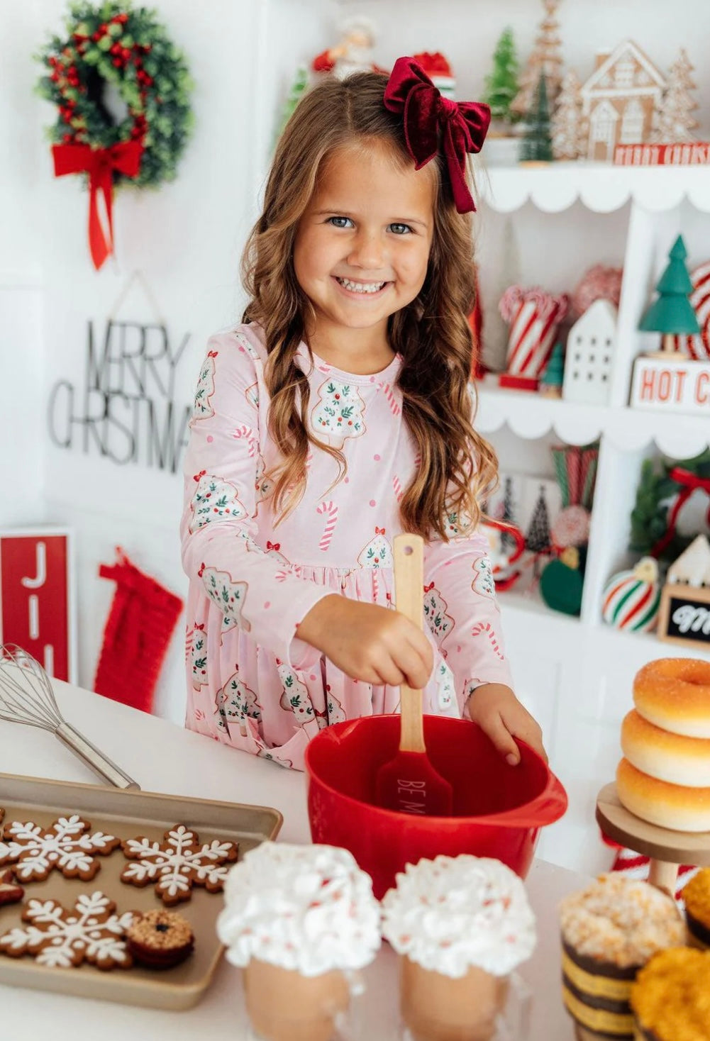 Christmas Cookies Girls Pocket Twirl Dress