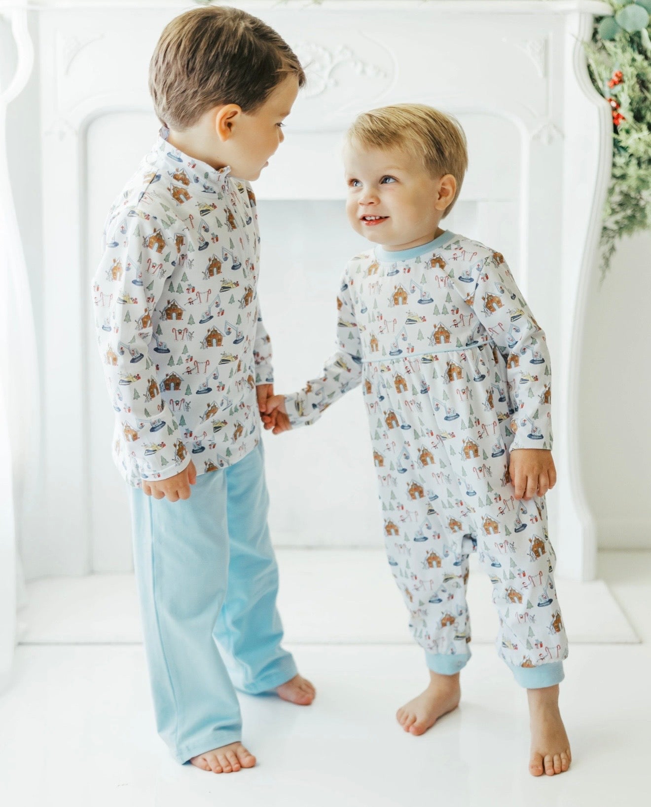 Constructing Christmas Boys Patrick Romper