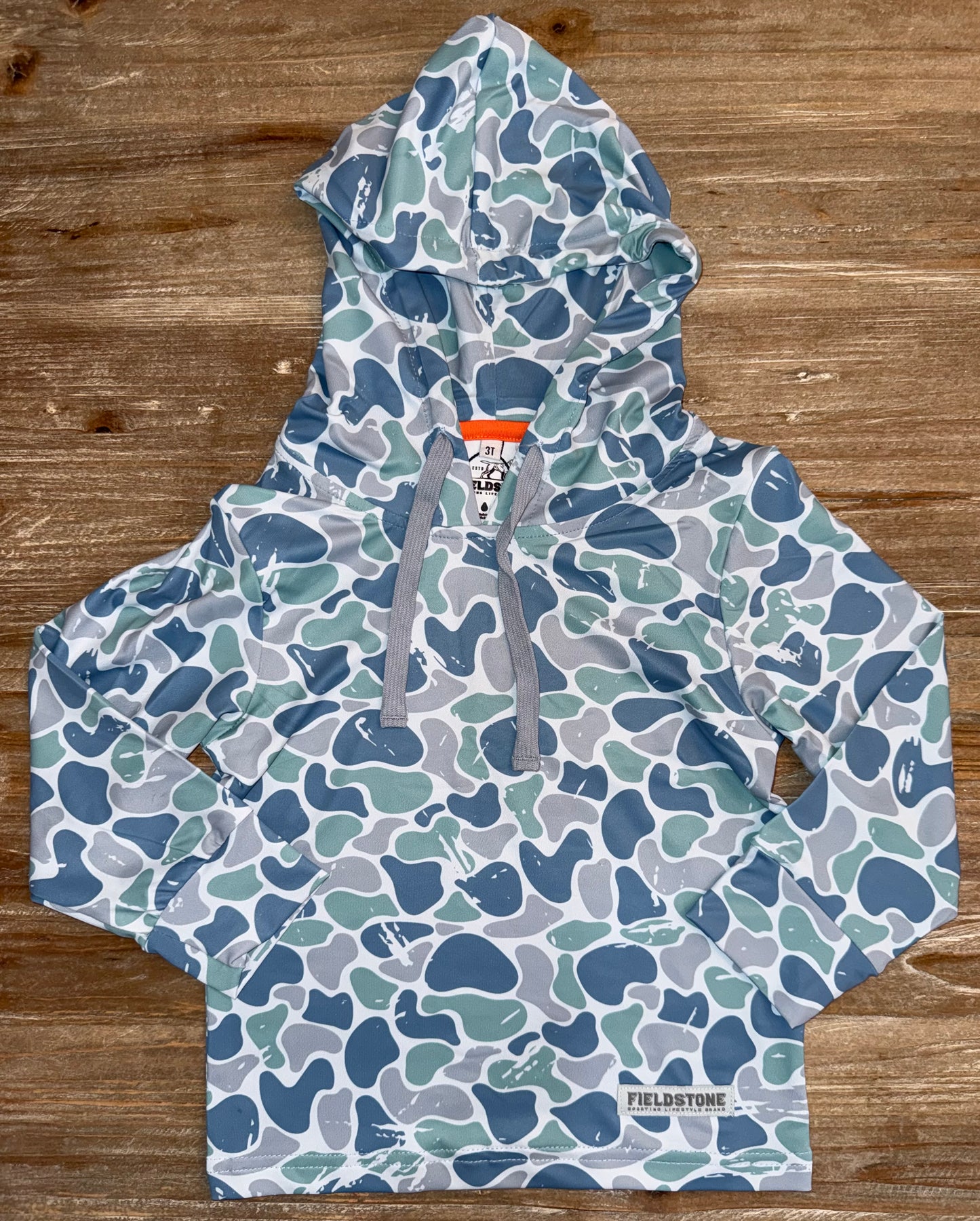 Saltwater Camo Boys Performance Hoodie