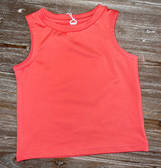 Honesty Coral Athletic Girls Tank