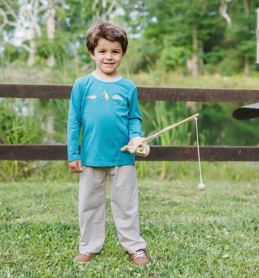 Fall Fishing Boys Pant Set