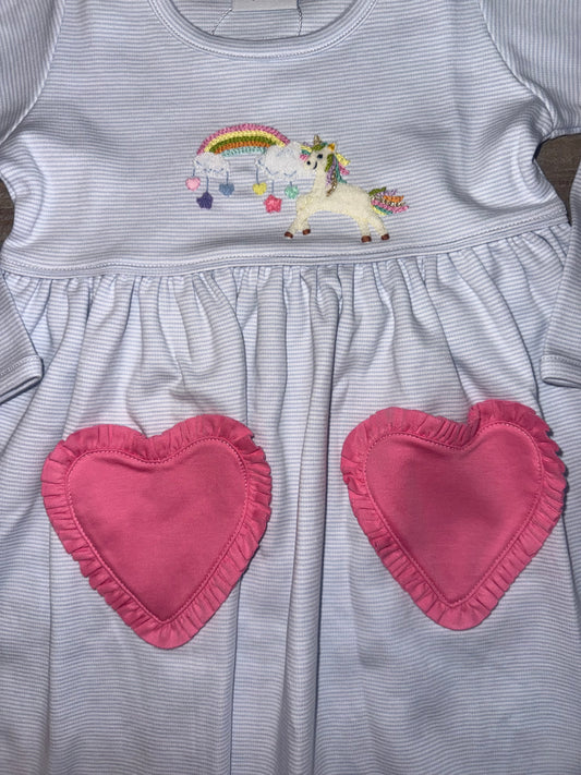 Rainbow Gallops Girls Popover Dress