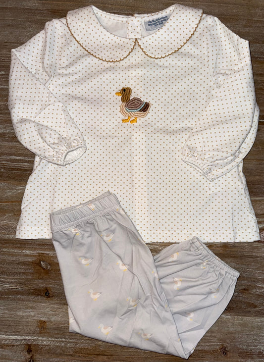 Pima & Buillon Stitch Mallard Boys Pant Set