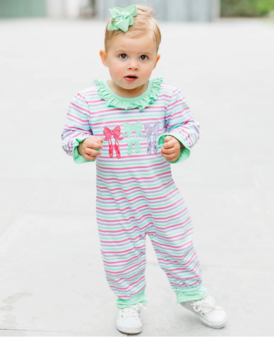 Bows & Ballet Girls Ruffle Romper