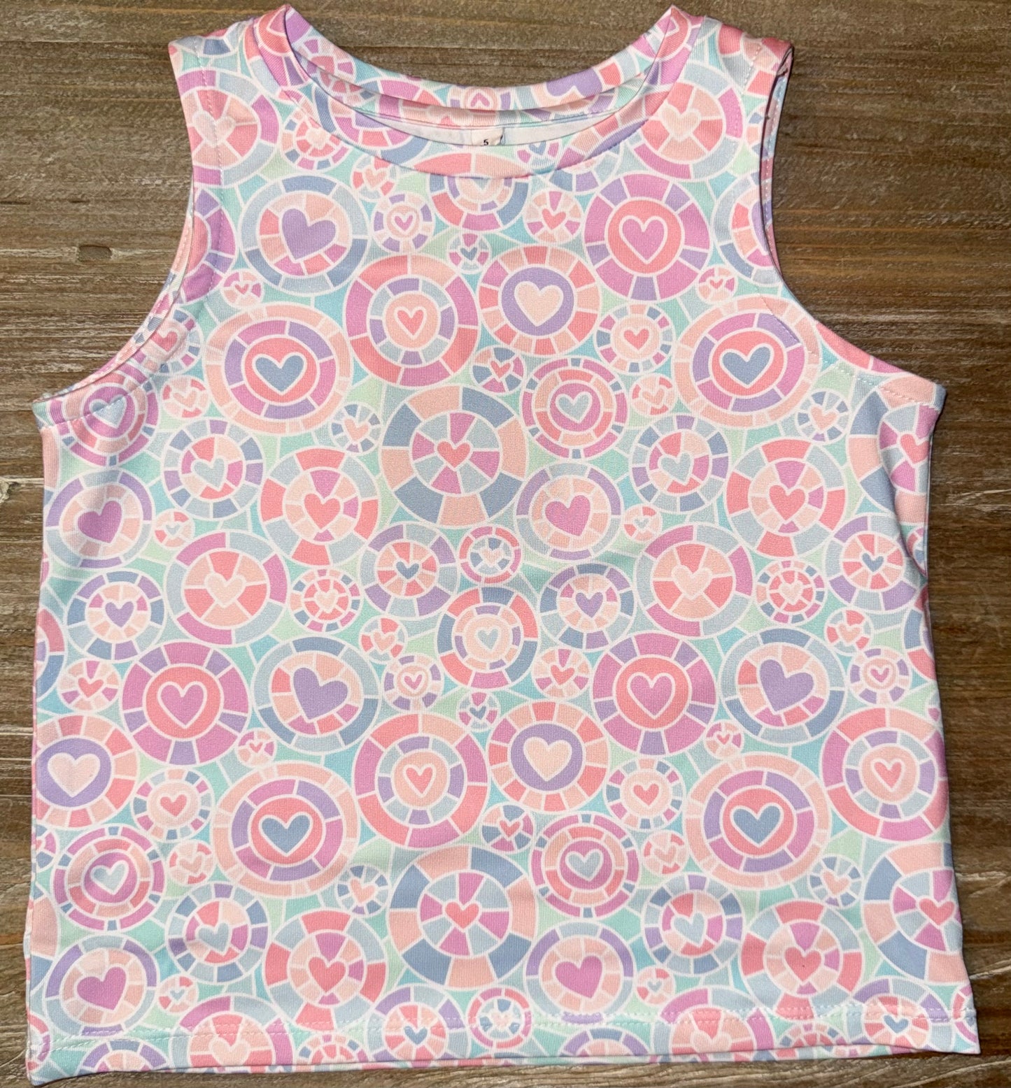 Kaleidoscope Heart Girls Tank