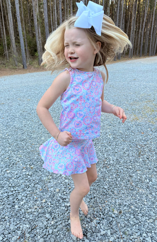 Kaleidoscope Heart Girls Skirt