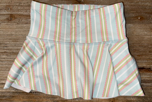 Blue/Pink Stripe Girls Skirt