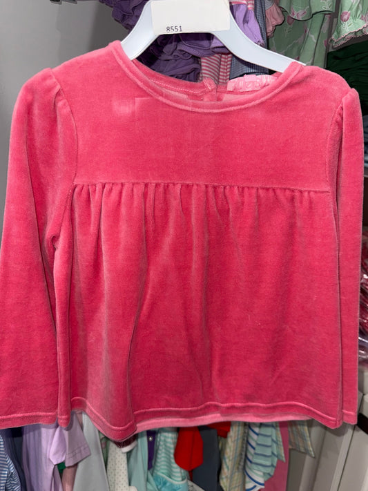 Bisby Lisle Girls Top- Rose Velour