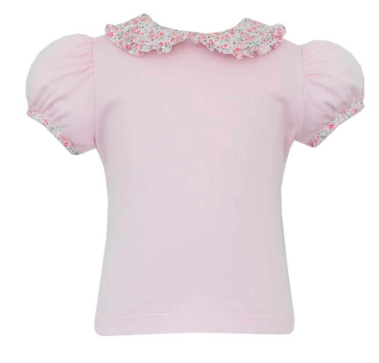 Pink Floral Girls Knit Bloomer Set