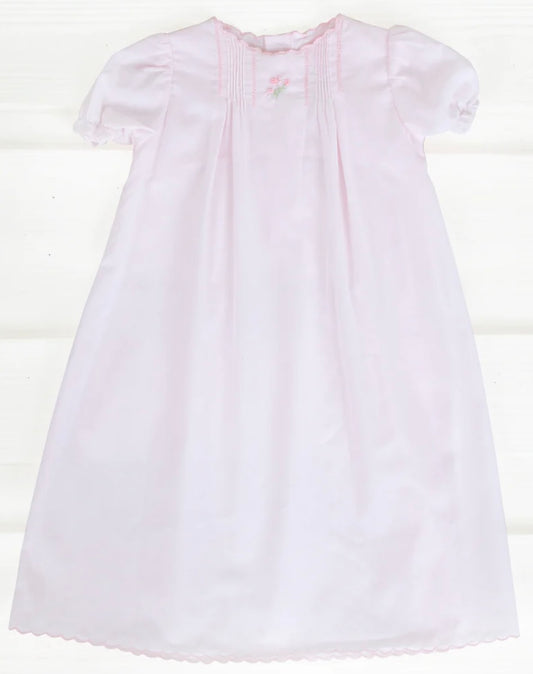 Petit Ami Pink Rosebud Girls Day Gown