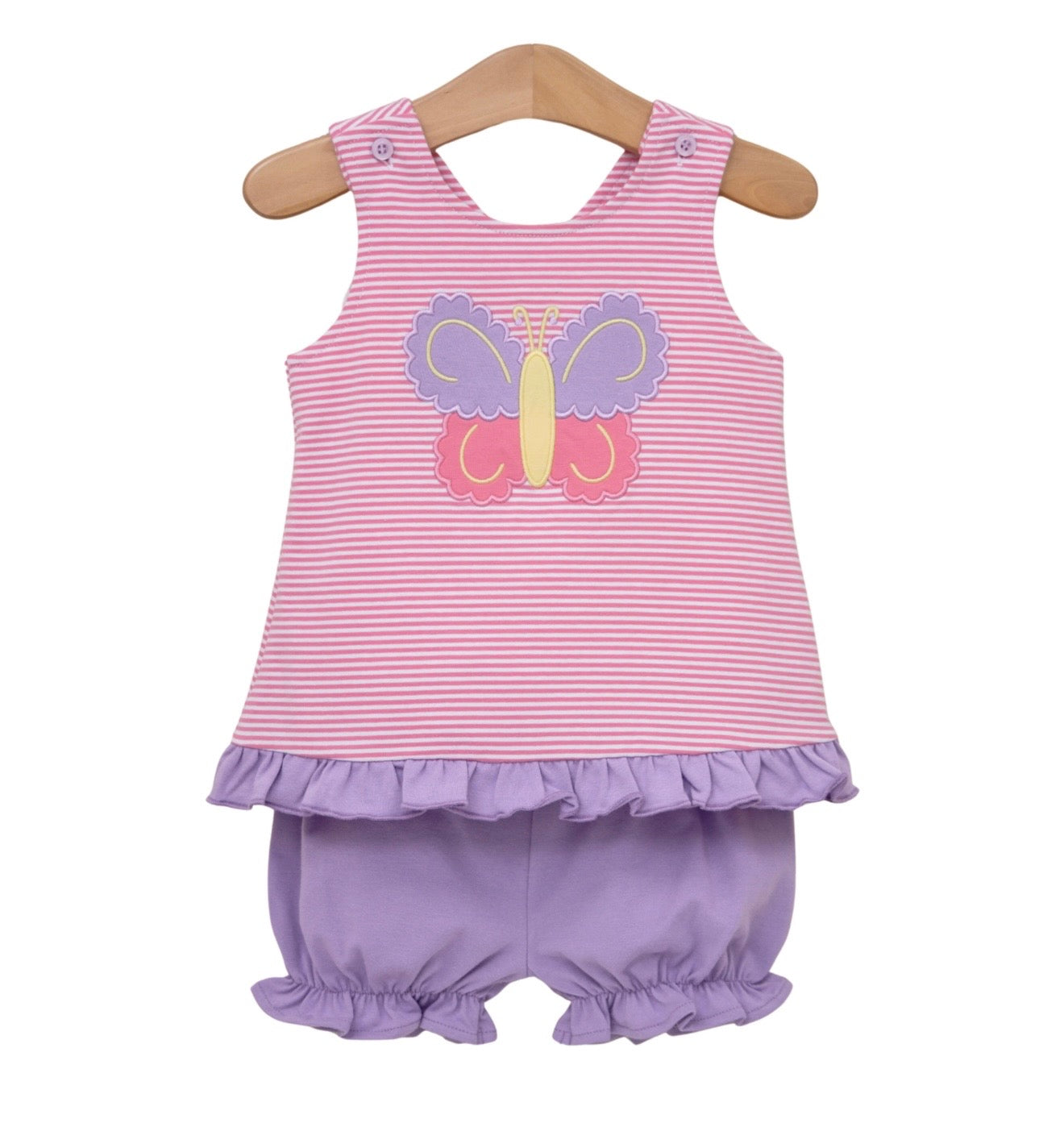 Butterfly Kisses Girls Swing Back Bloomer Set
