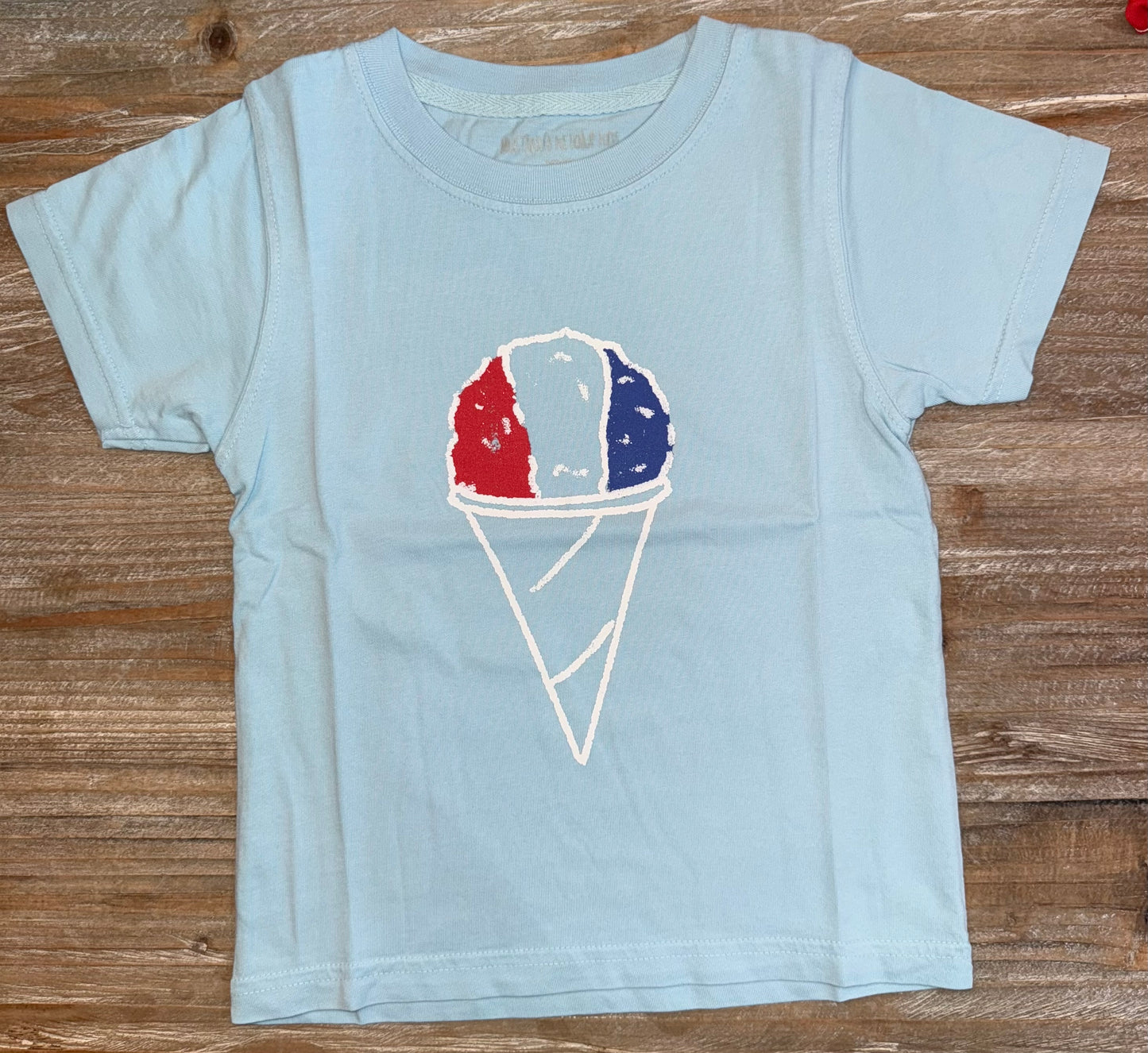 Light Blue Snow Cone Boys Tee