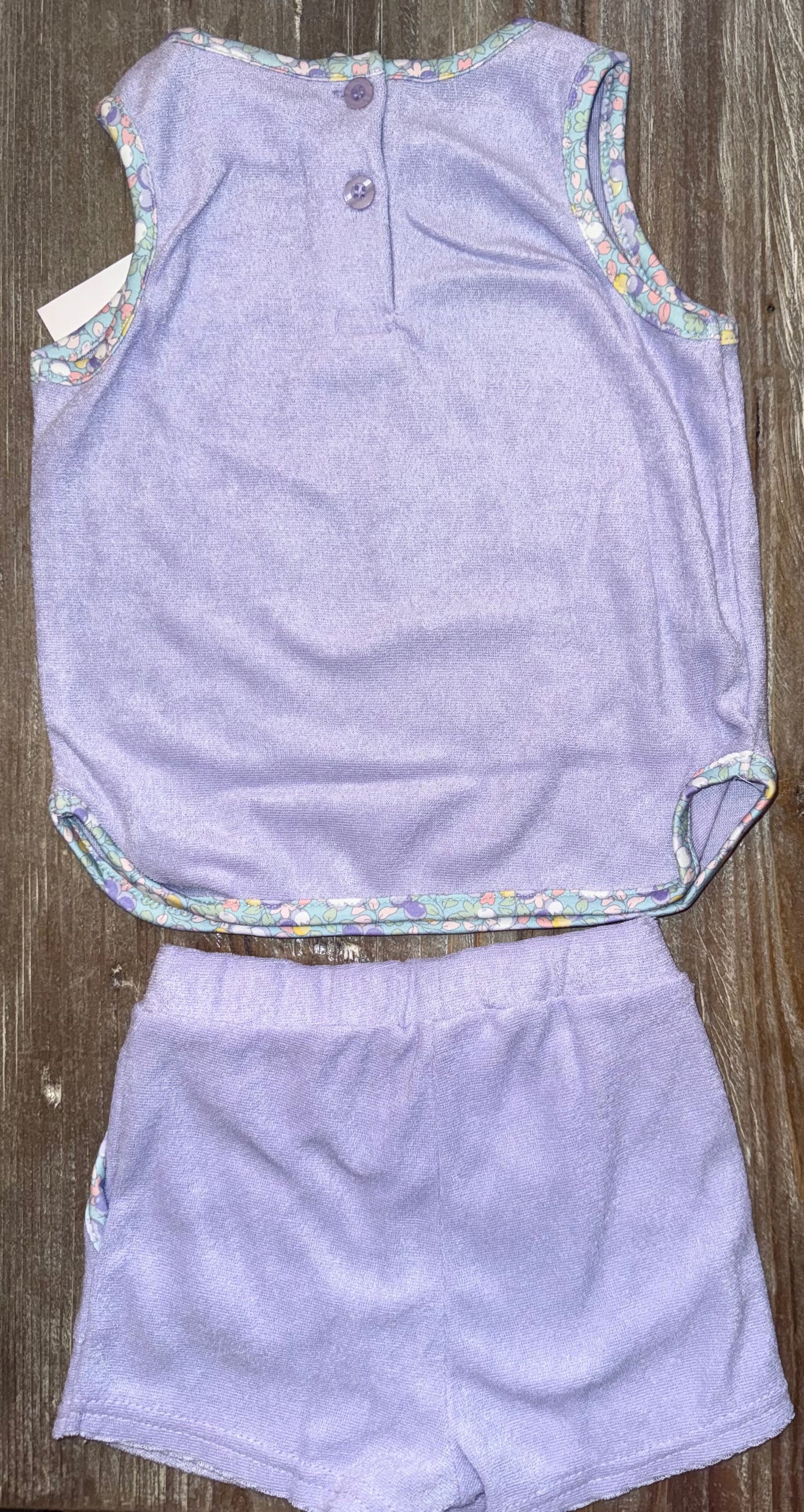 Quinn Lavender Girls Terry Skort Set