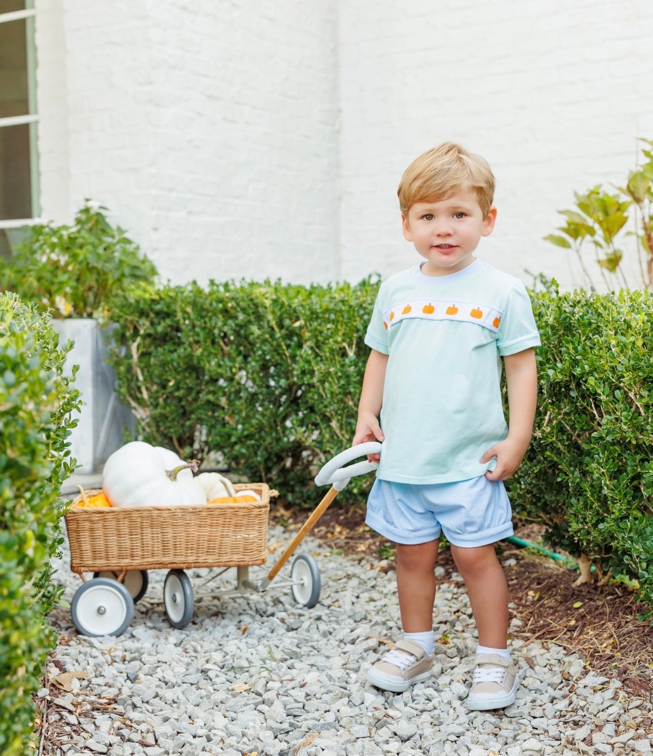 Pumpkin Rowe Banded Boys Short Set