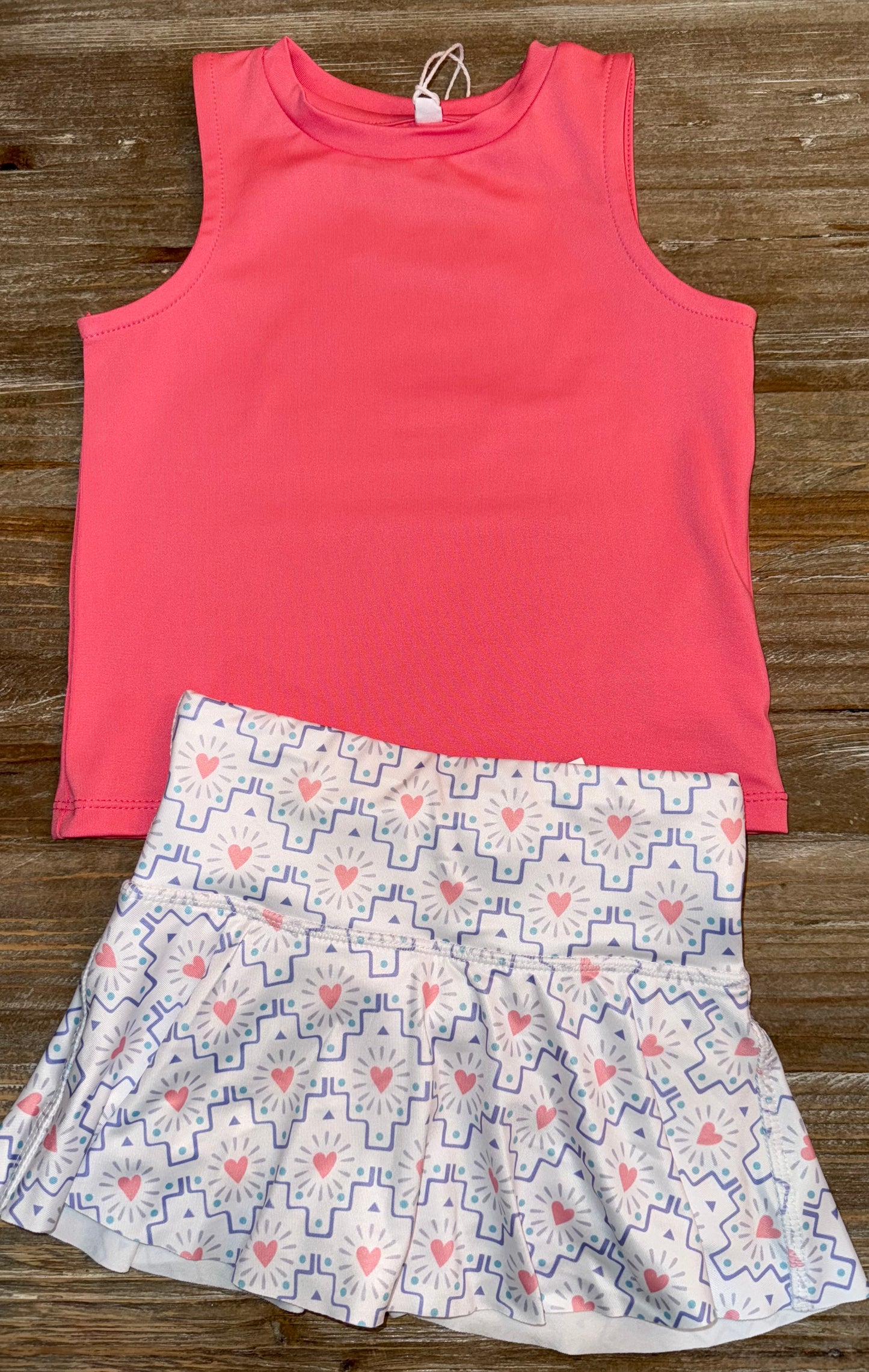 Pink Athletic Girls Tank