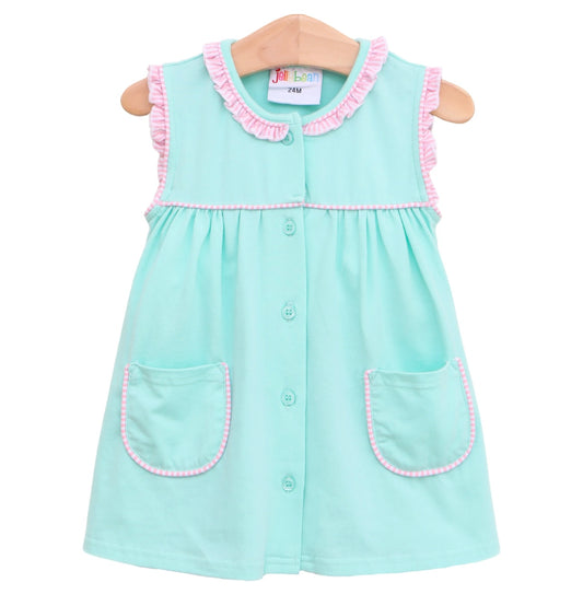 Harper Mint & Pink Girls Dress