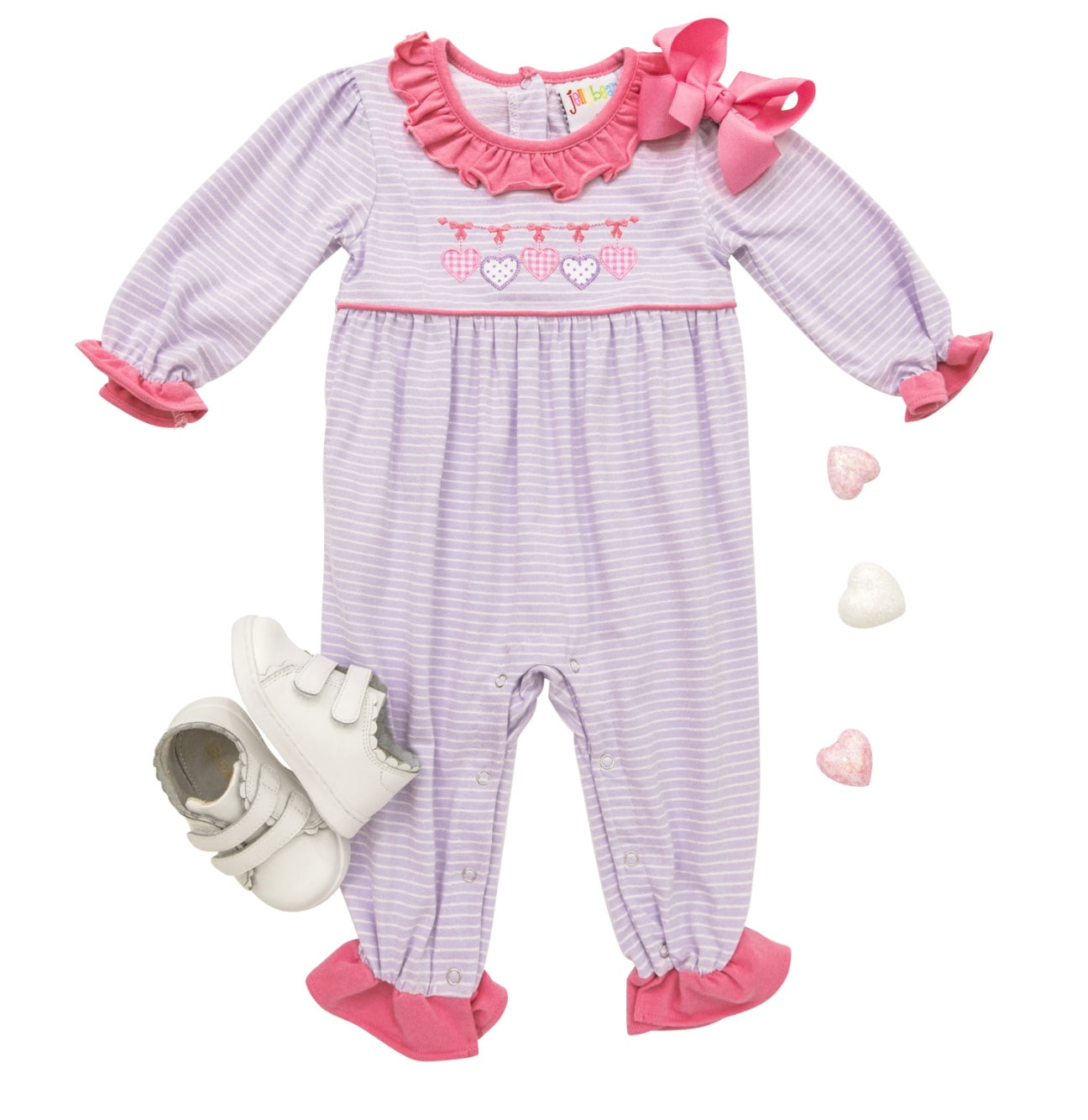 Banner of Love Girls Romper