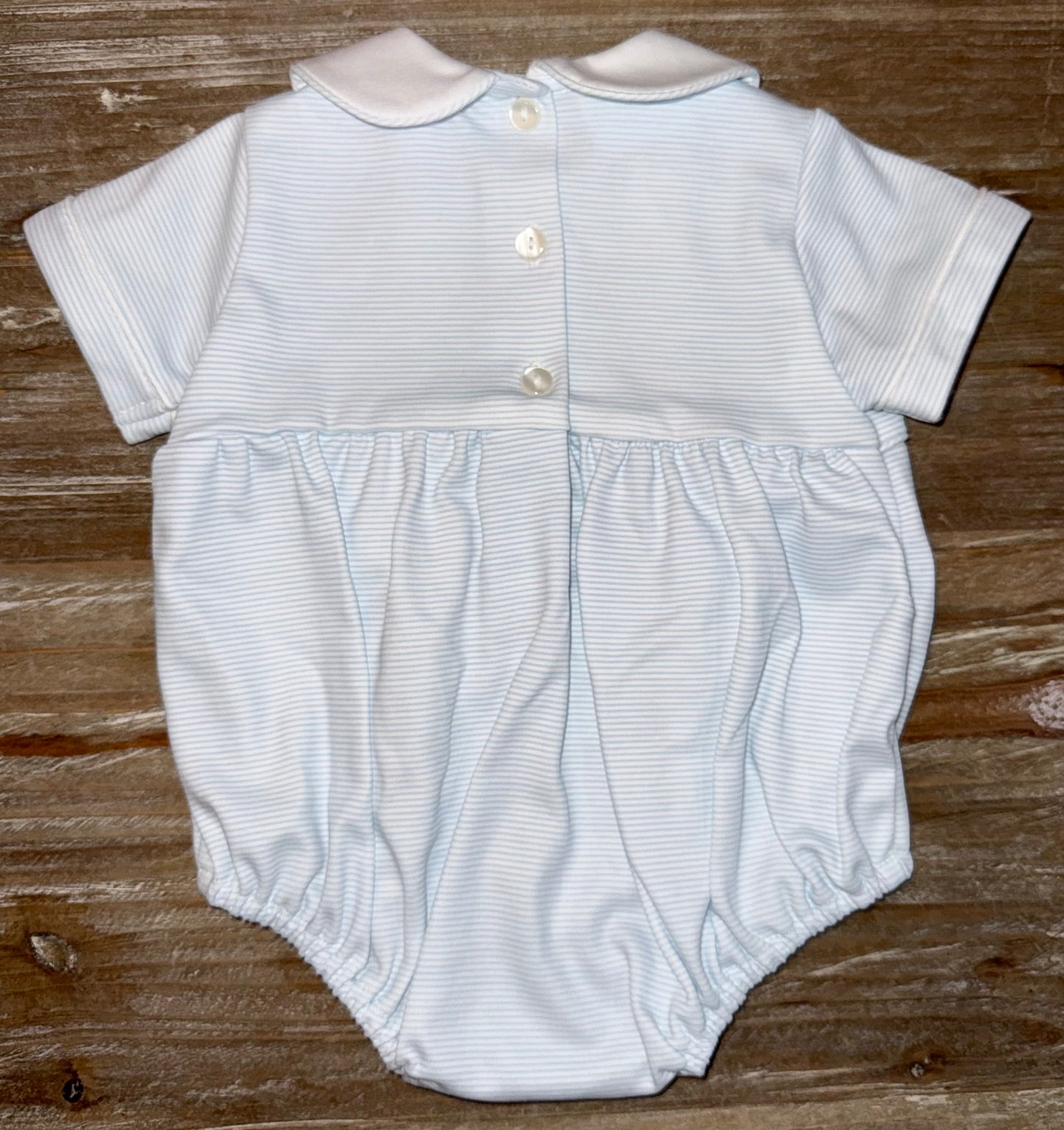 Light Blue Knit Boys Fish Bubble