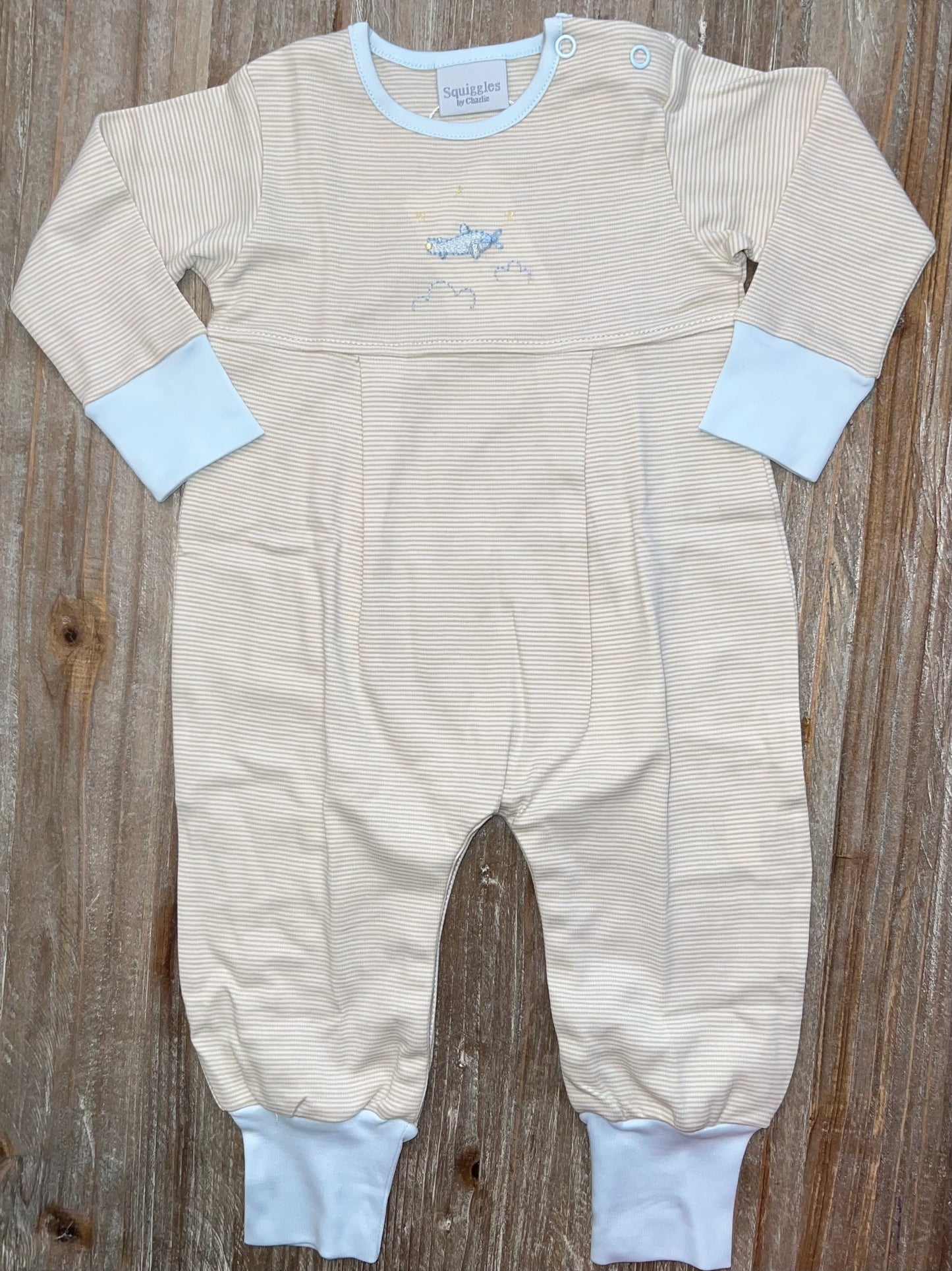 Squiggles Mini Airplane Boys Romper