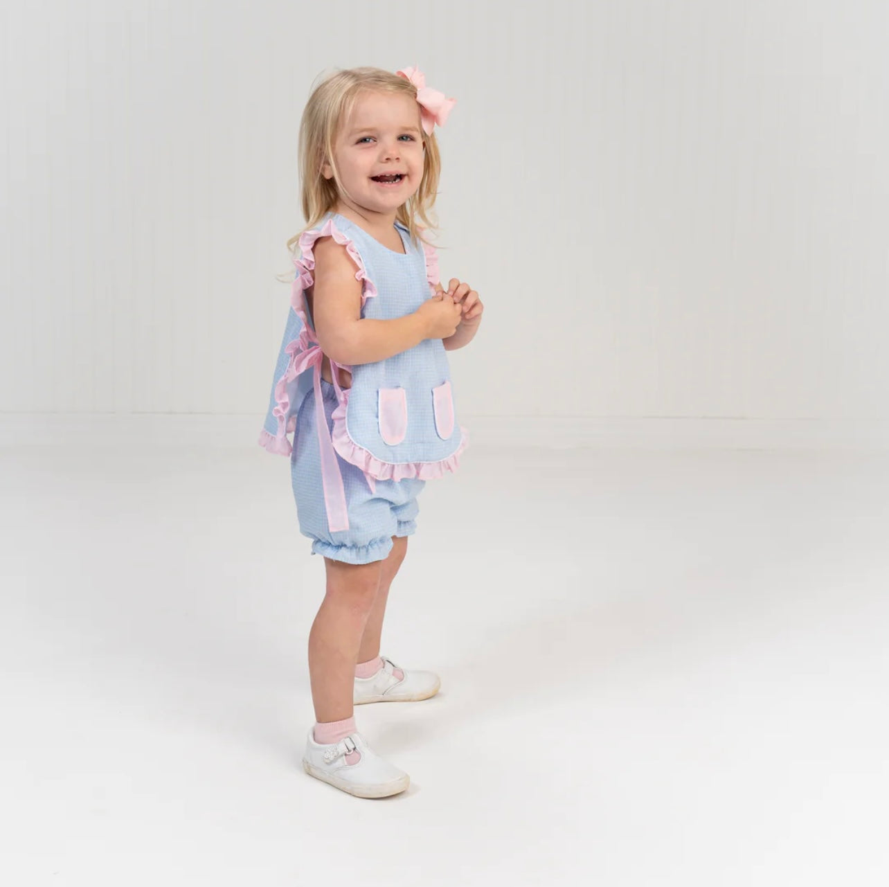 The Oaks Blue/Pink Girls Lily Bloomer Set