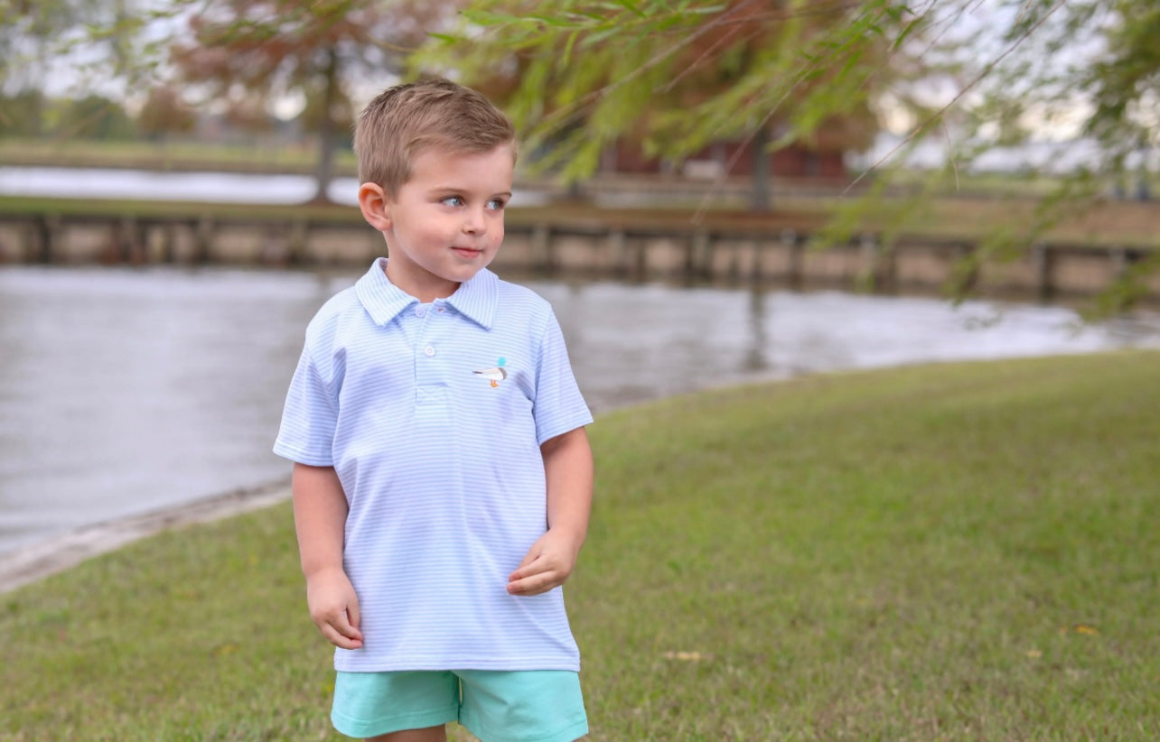 Mallard Embroidery Boys Polo