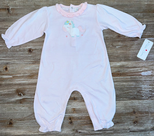 Pink Unicorn Girls Romper