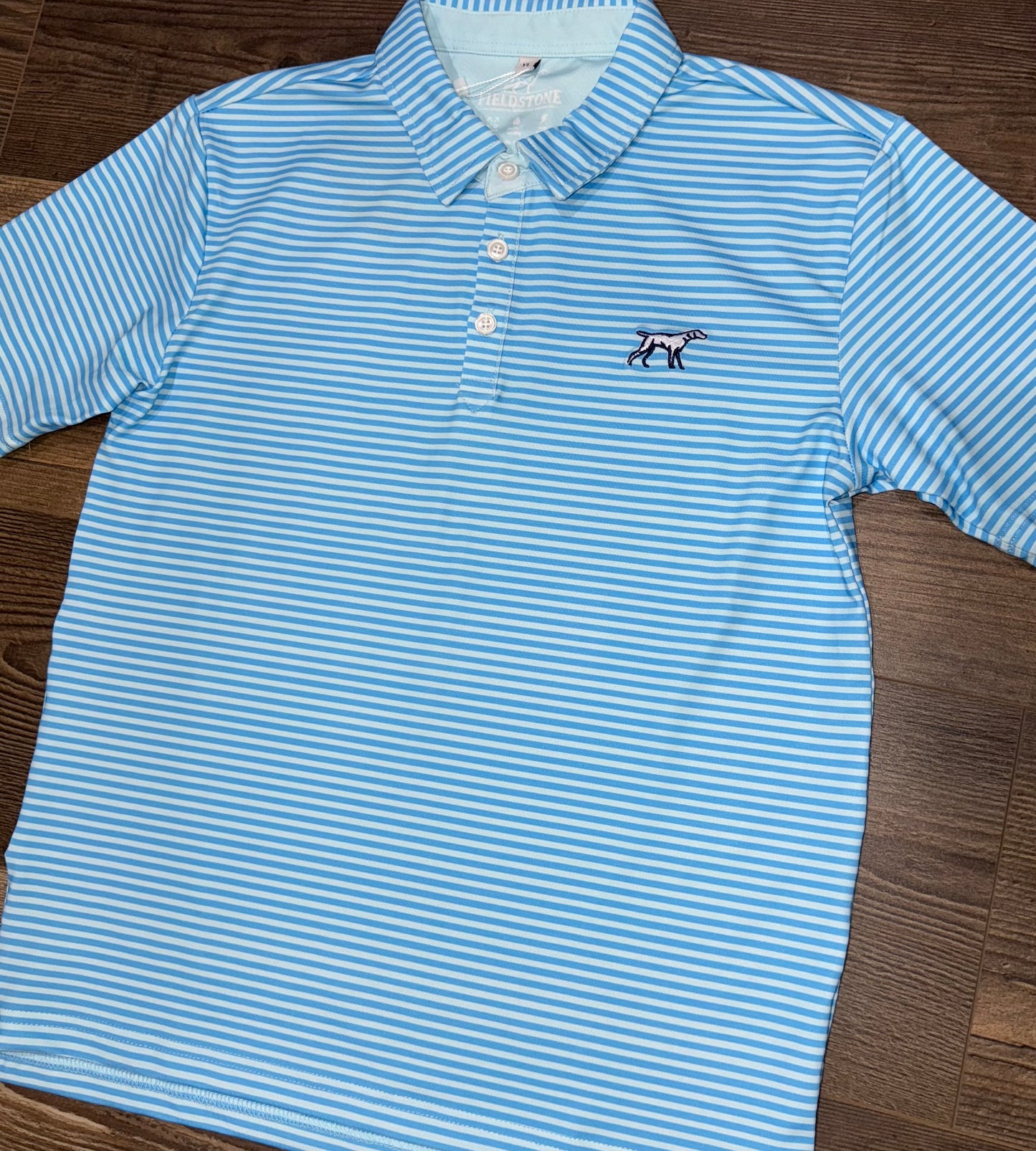 Fieldstone Signature Youth Boys Polo-Blue