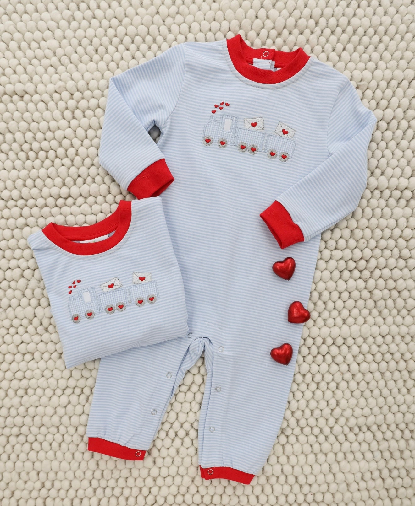 Love Train Boys Romper