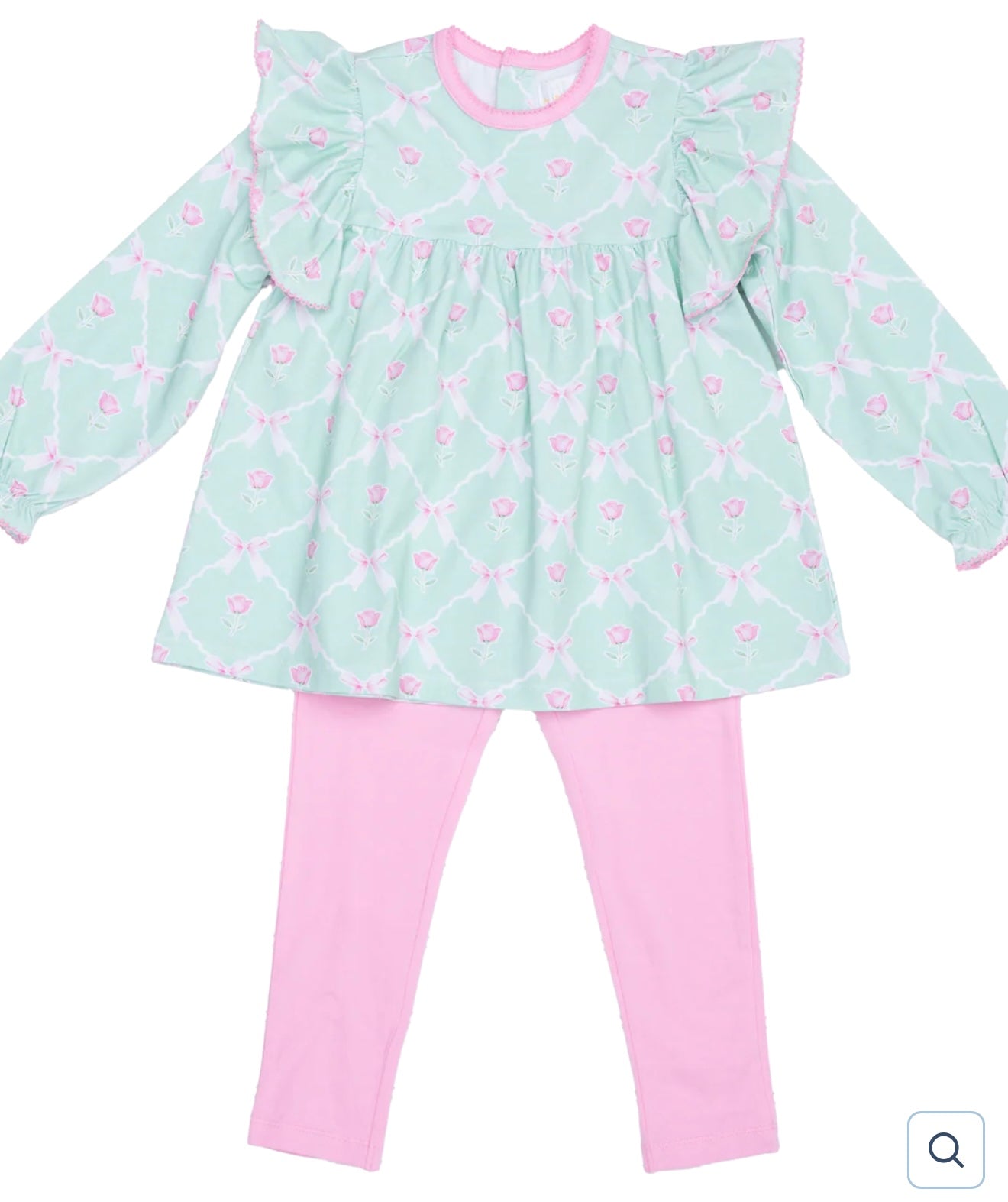 Abree Rose of Bows Girls Legging Set