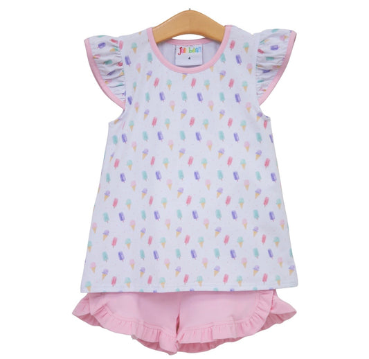 Summertime Sweets Girls Flutter Short Set