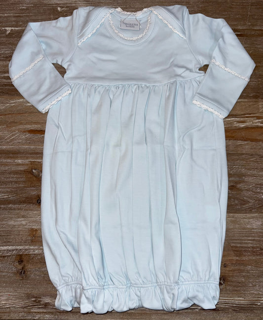 Light Blue Boys Crochet Gown