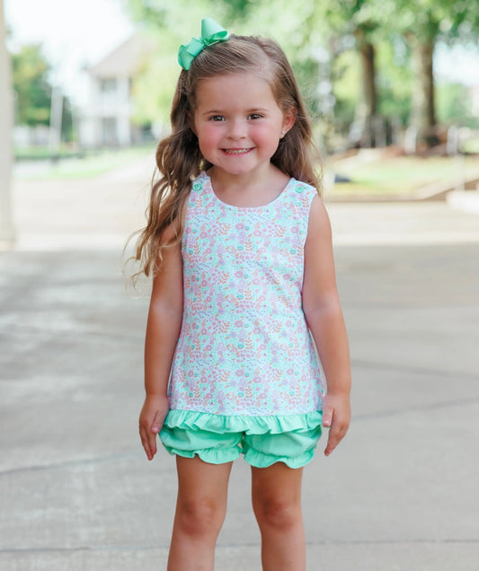 Pumpkin Patch Petals Girls Swing Back Bloomer Set