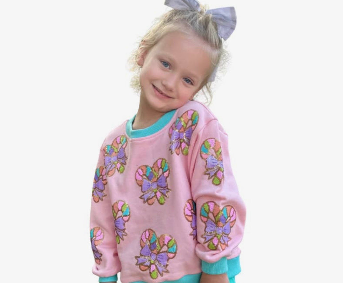 Candy Cane Girls Sweatshirt