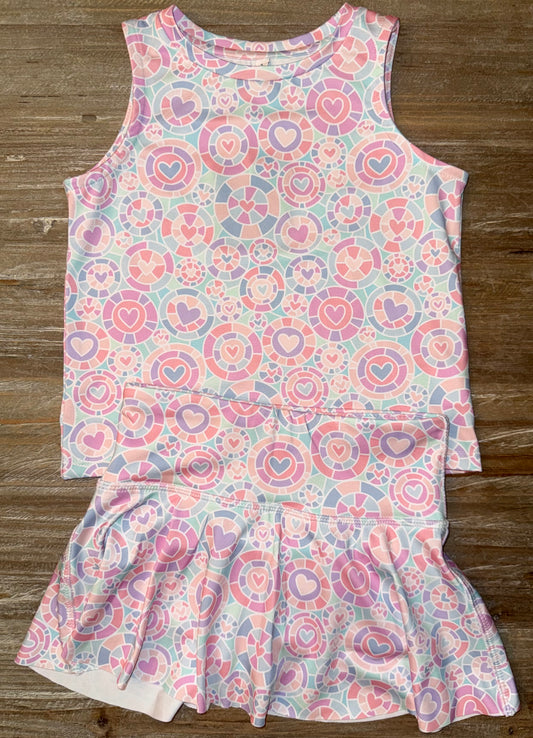 Kaleidoscope Heart Girls Tank