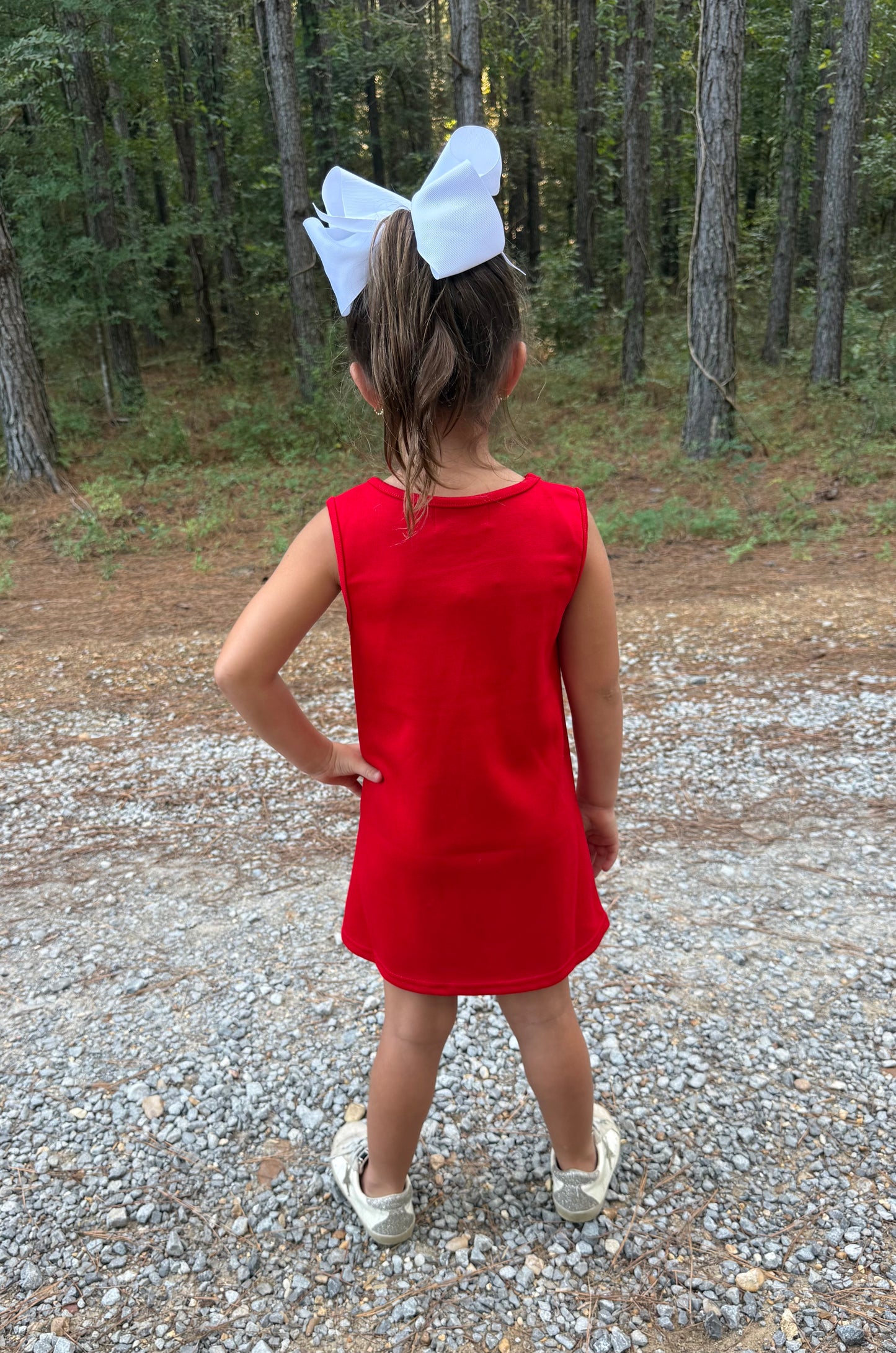 The Classic Girls Cheer Dress/Suit—Ole Miss Bright Red (size up— these run short)