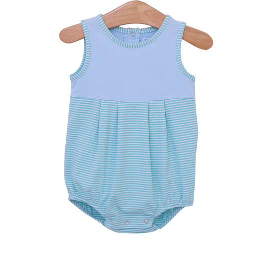 Charlie Boys Bubble-Mint Stripe & Light Blue