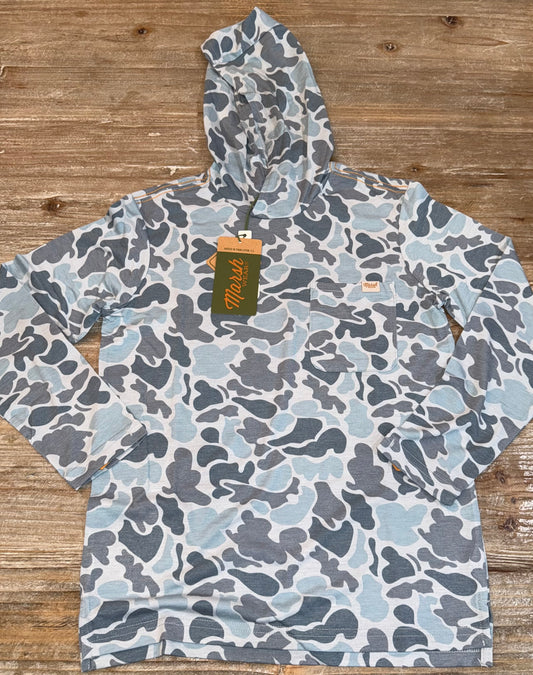 Buxton Hagood Silver Mallard Camo Boys Hoodie