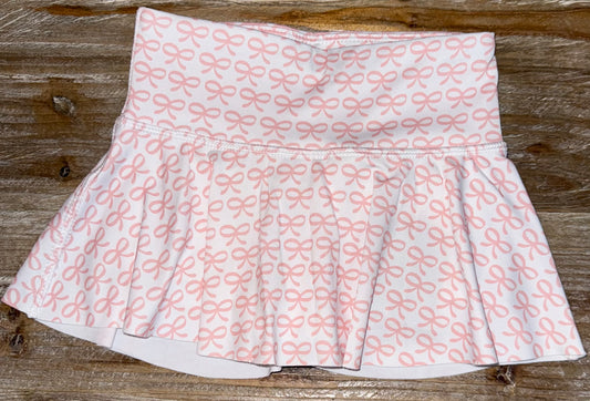 Pink Bow Girls Skirt
