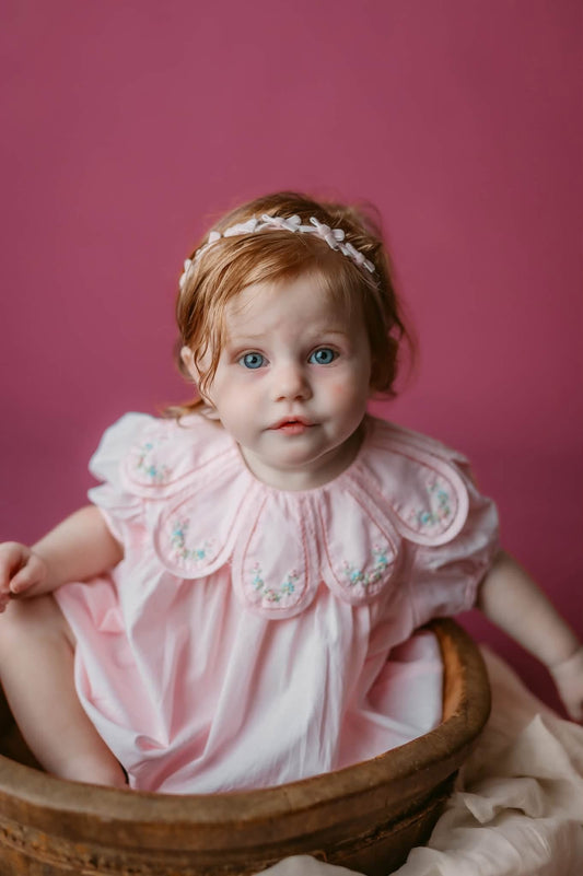 Anna Mae Girls Pink Bubble