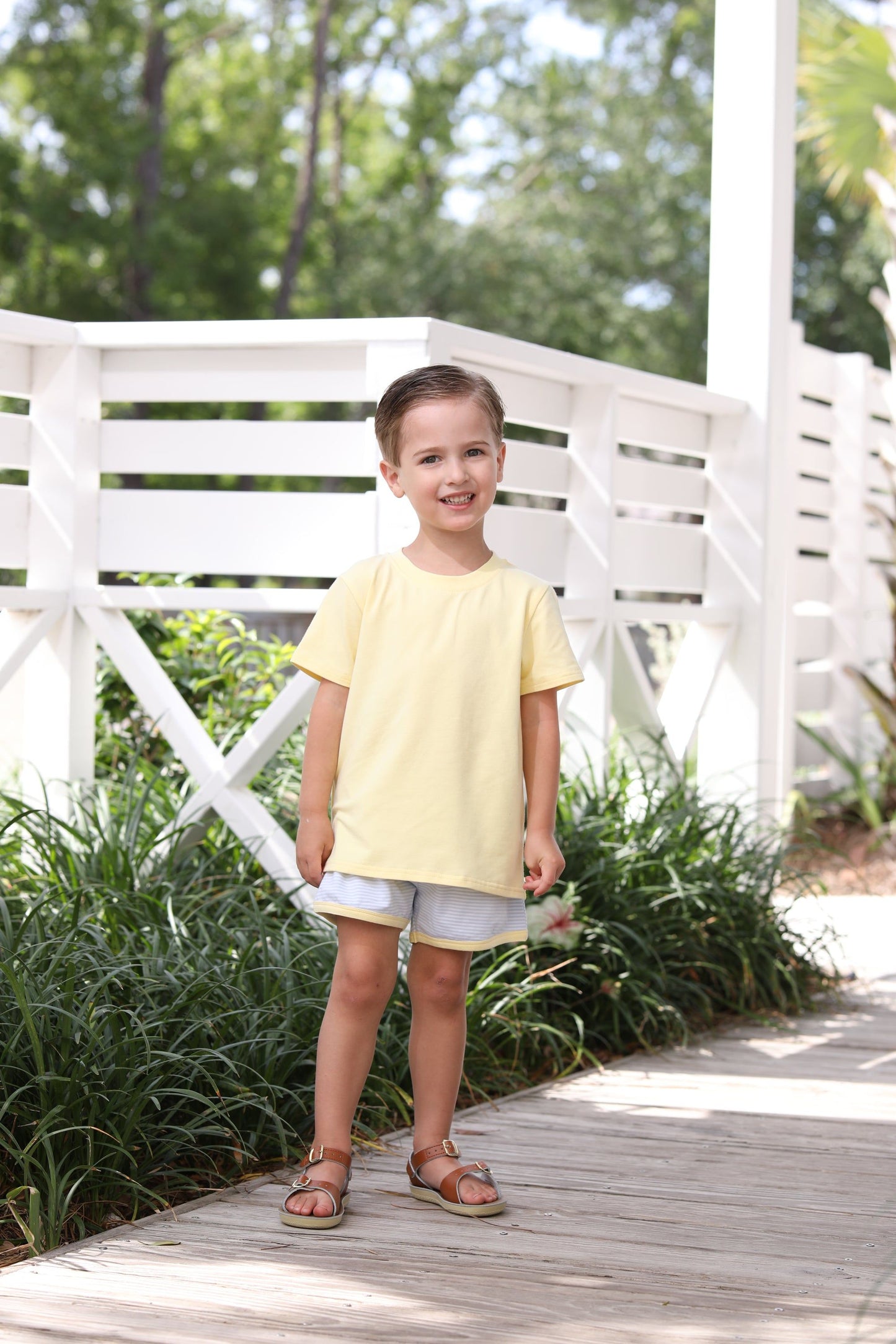 Thomas Boys Light Blue & Yellow Short Set