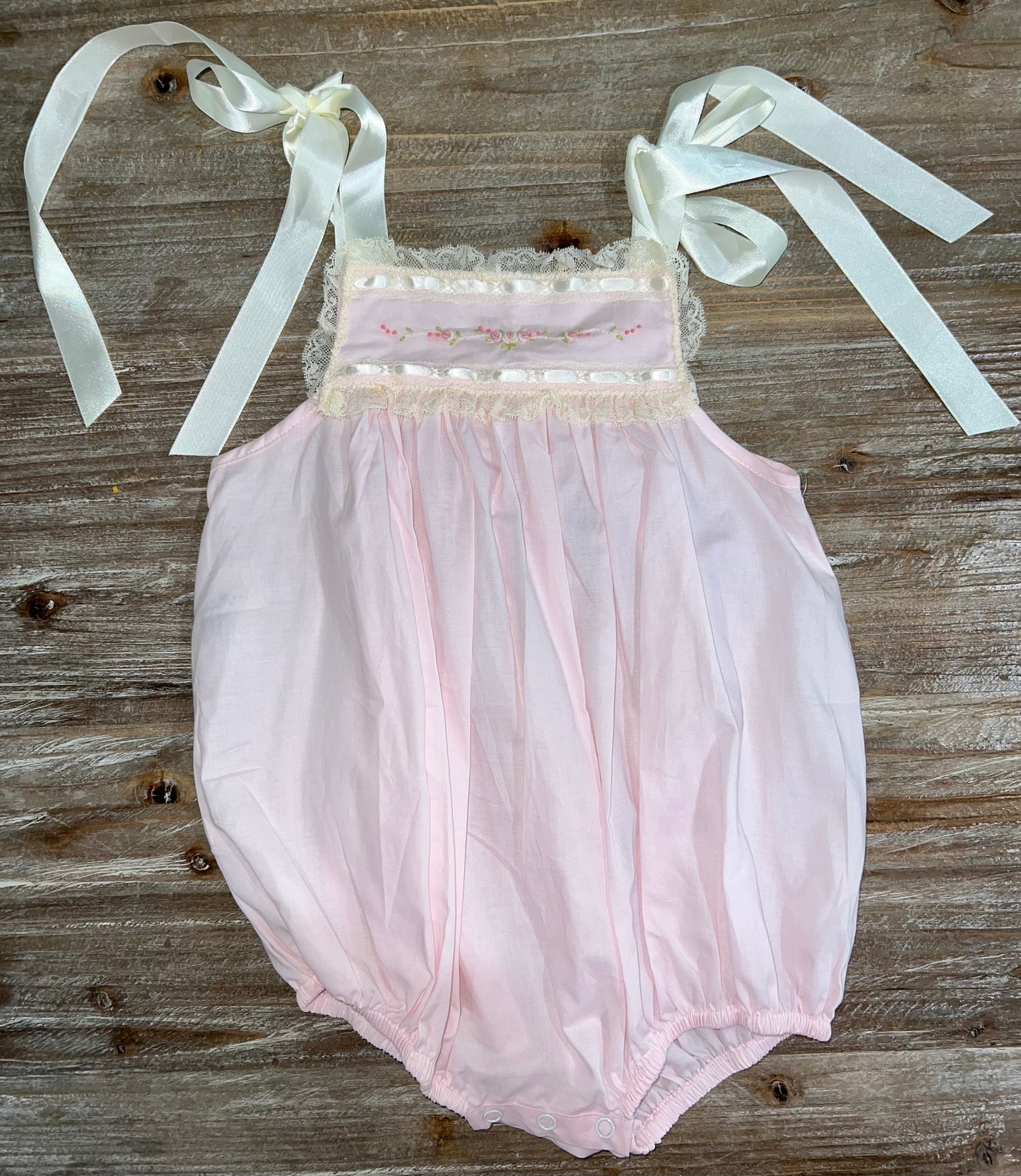 Willow Pink Girls Floral Lace Bubble