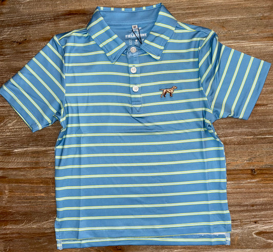 Blue/Green Boys Horizon Polo