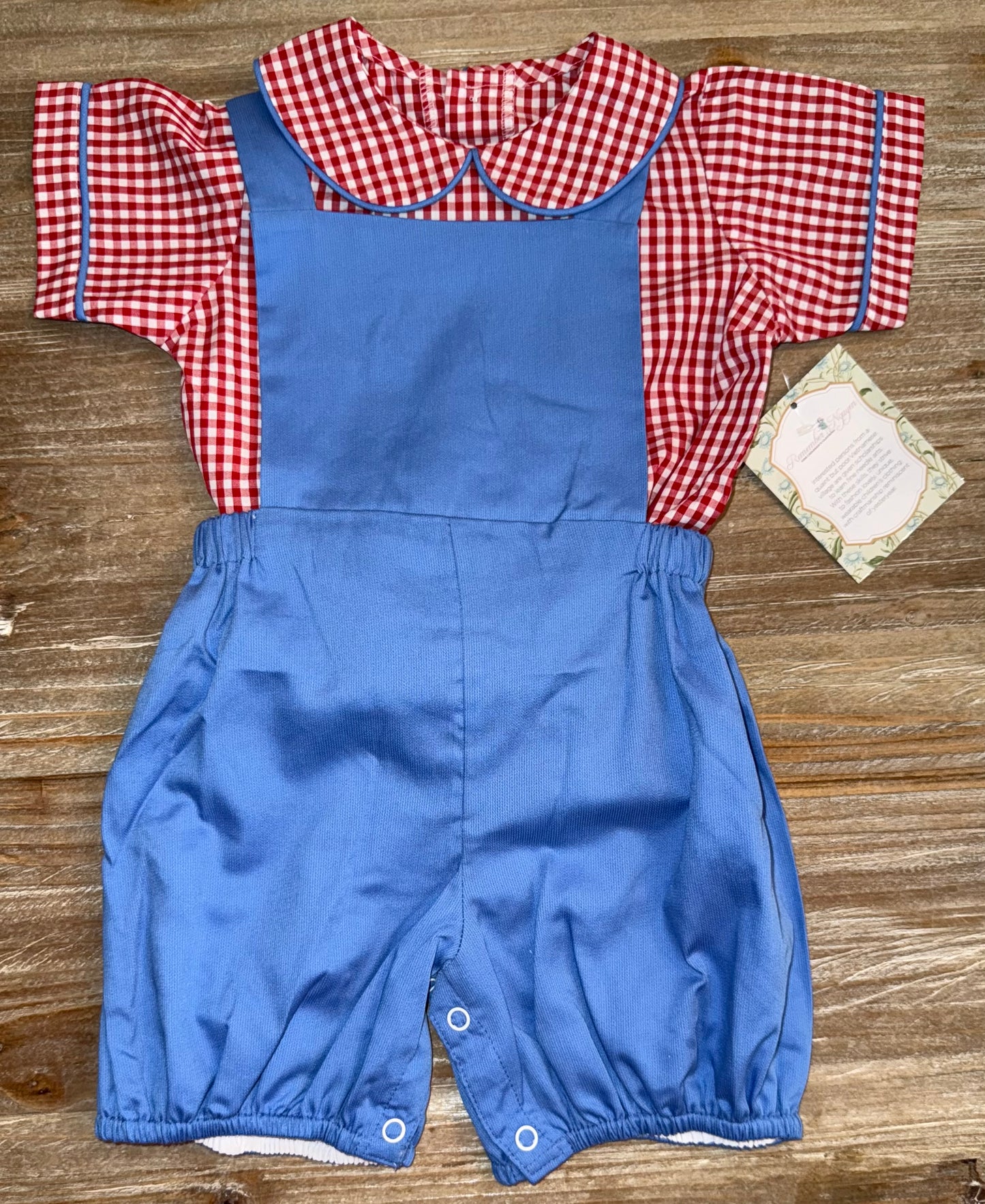 Jamie Boys Red/Blue Romper