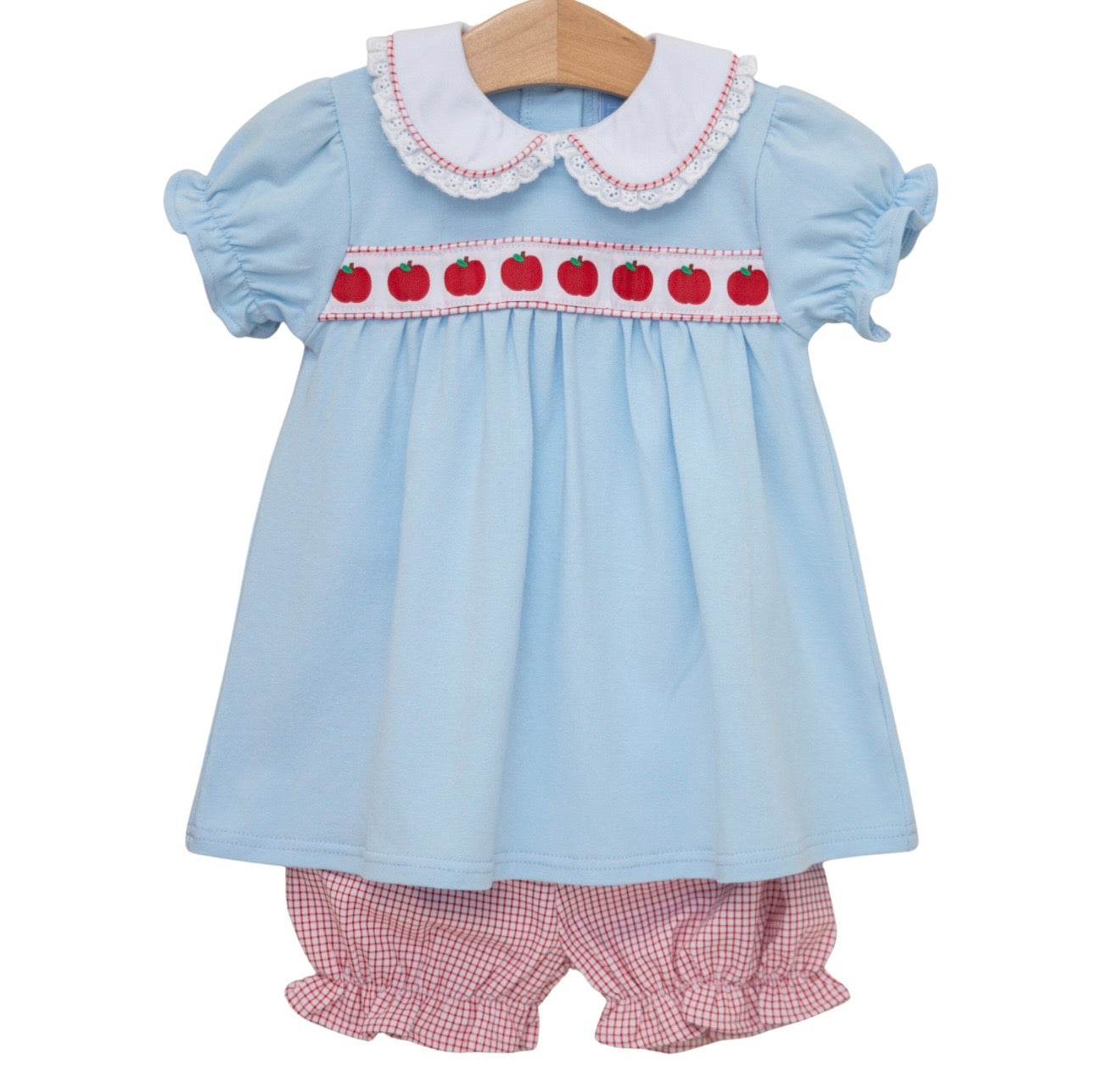 Apple Ribbon Girls Bloomer Set
