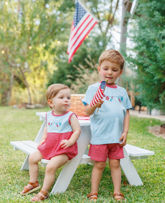 Star Spangled Banner Boys Short Set