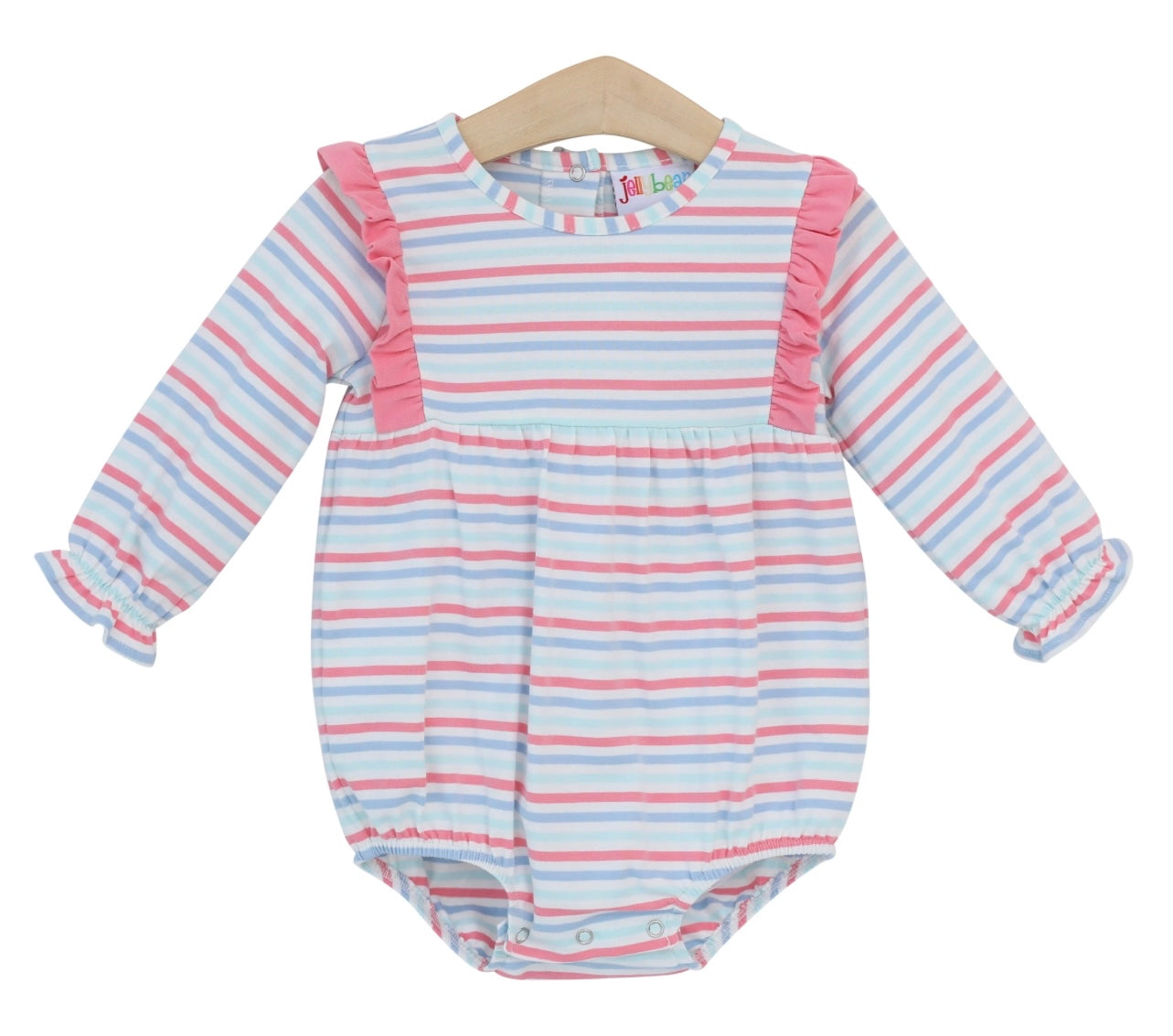 Charleston Stripe Evie Long Sleeve Girls Bubble