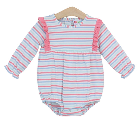 Charleston Stripe Evie Long Sleeve Girls Bubble