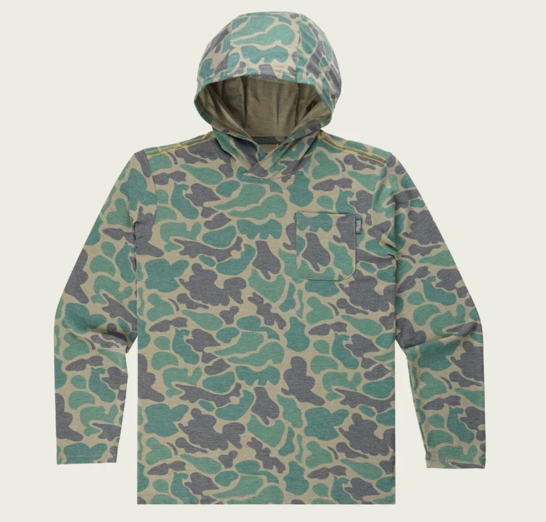 Buxton Hagood Green Mallard Camo Boys Hoodie